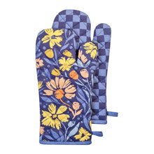 Load image into Gallery viewer, Millie Oven Mitt 2pk 19x35cm Dusty Blue Multi