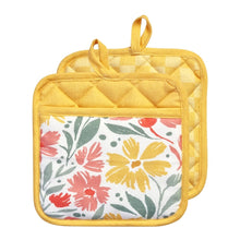 Load image into Gallery viewer, Millie Pot Holder 2pk 21x21cm Bubblegum Multi