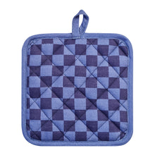Load image into Gallery viewer, Millie Pot Holder 2pk 21x21cm Dusty Blue Multi