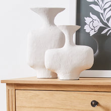 Load image into Gallery viewer, Moriah Irregular Vase Small 20x6.5x21cm White