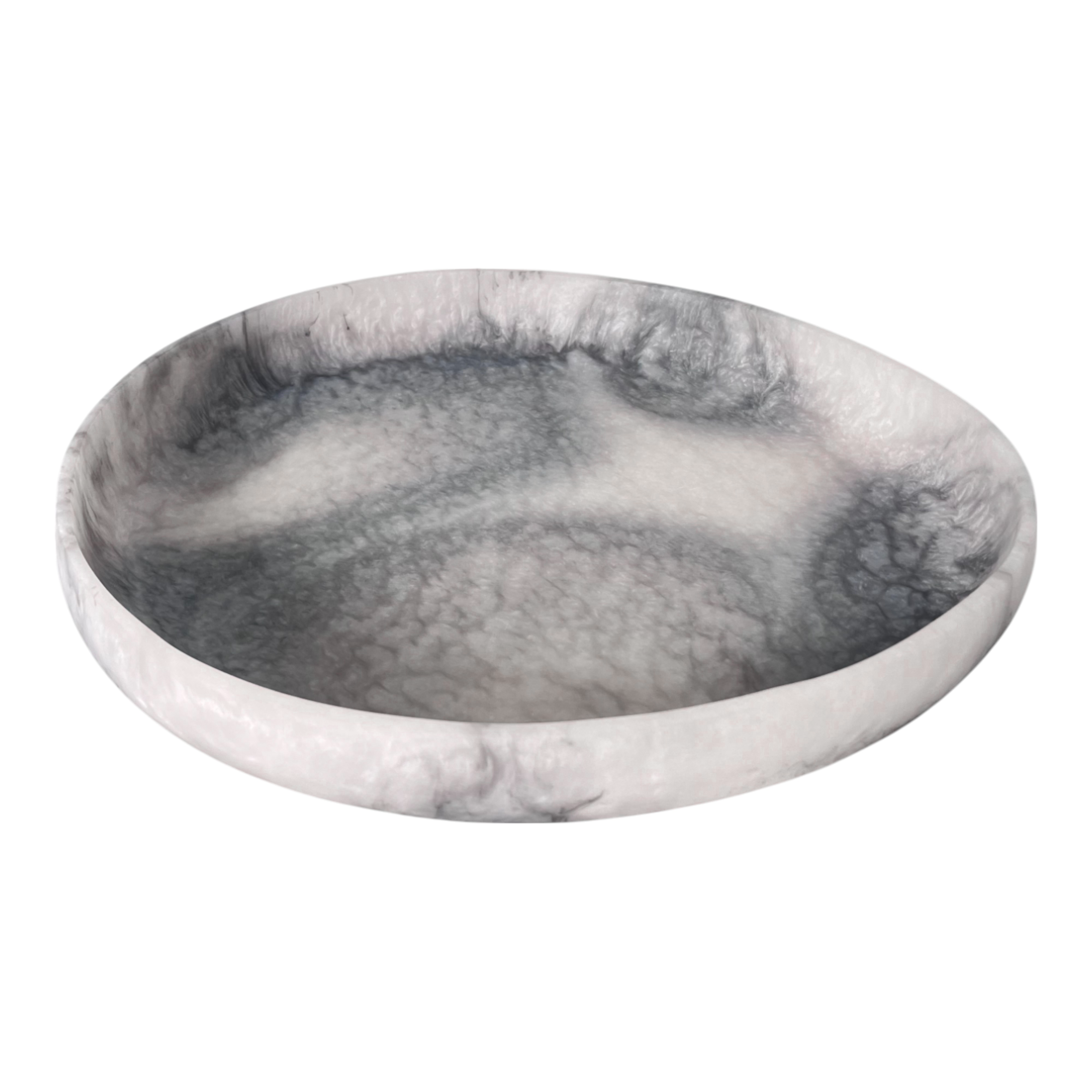 Orion Organic Resin Bowl 31x27x5cm Grey Stone Matt