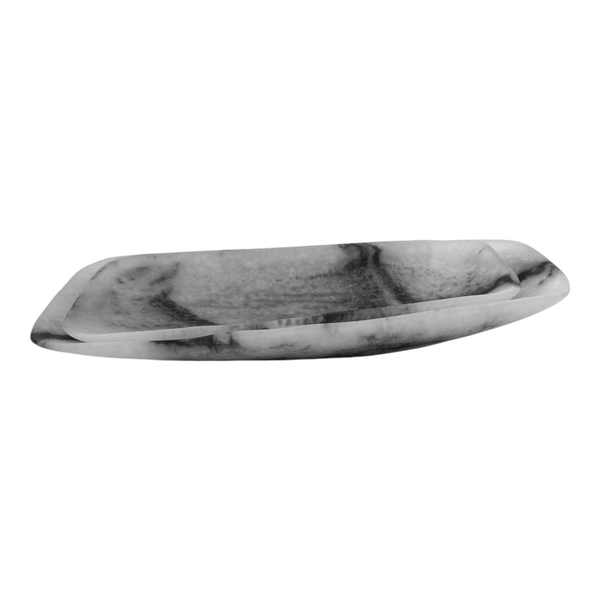 Orion Set of 2 Rectangular Trays 23x12.5x3.5cm Grey Stone Matt