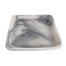 Load image into Gallery viewer, Orion Set of 2 Square Trays 20x20x2.5cm Grey Stone Matt