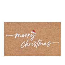 Load image into Gallery viewer, PVC Backed Coir Mat 45x75x1.5cm Merry Christmas