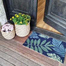 Load image into Gallery viewer, PVC Backed Coir Mat 45x75cm Tropical Leaves
