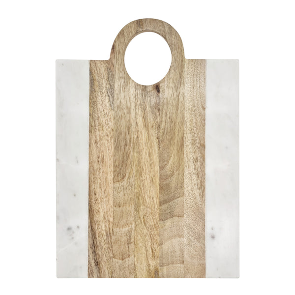 Percy Serving Board Rectangle 35x25cm Marble & Natural