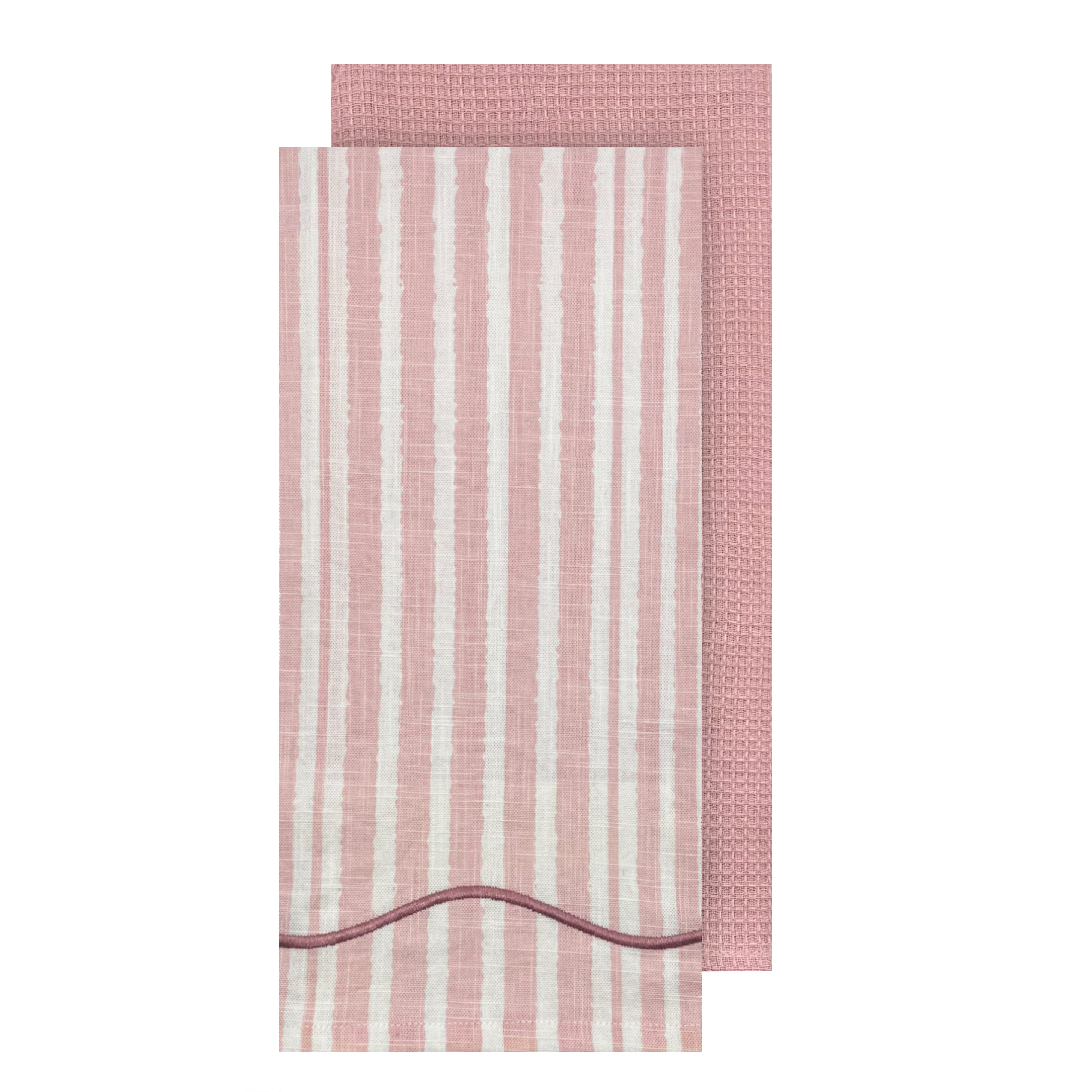 Radiant Weave 2pk Tea Towel 50x70x2cm Pink