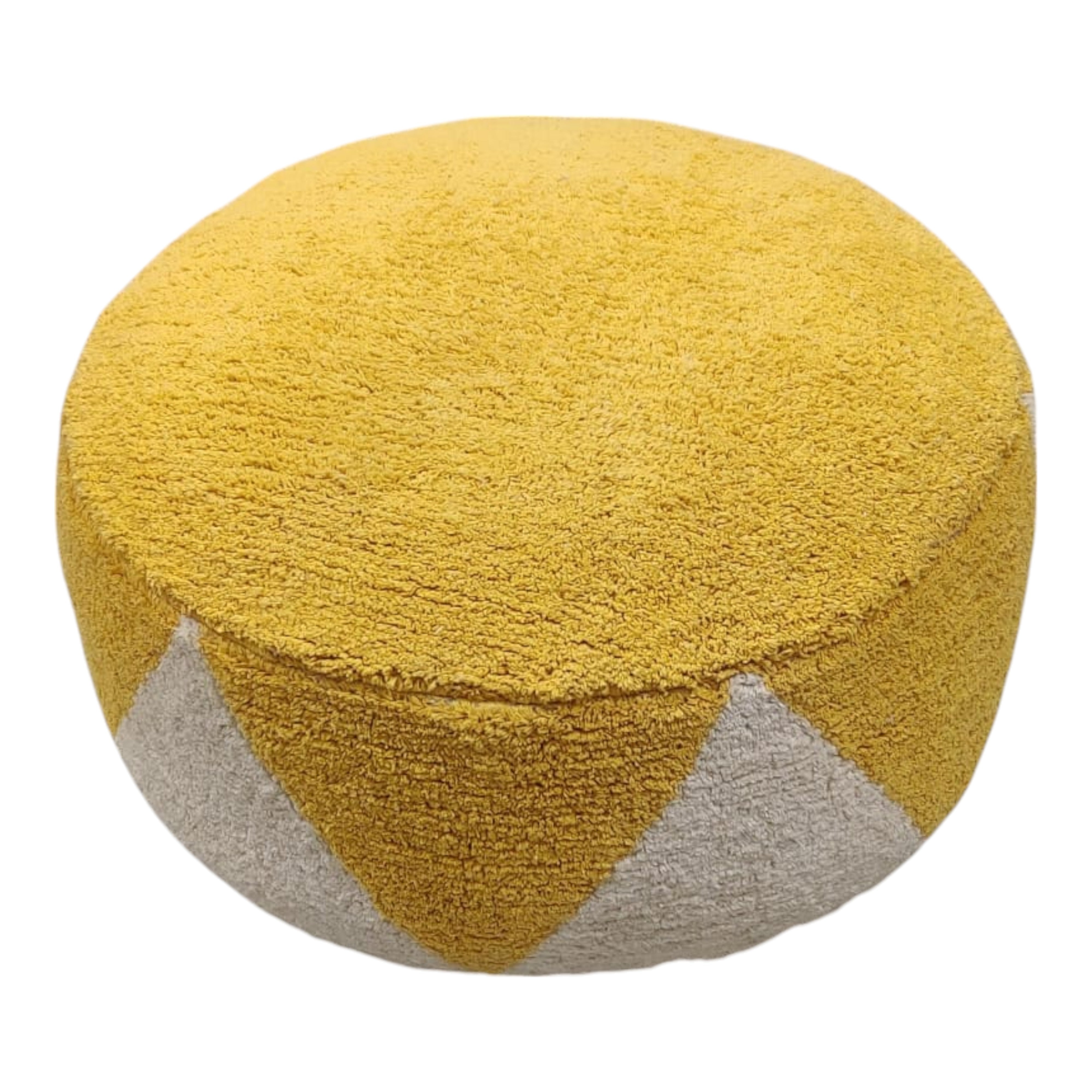 Rimsha Tufted Pouf 60x60x25cm Sunflower