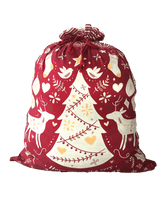 Load image into Gallery viewer, Scandi Yule Santa Sack 60x80x1.5cm Red Multi