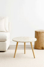 Load image into Gallery viewer, Elodie Pearl Large Side Table 55x55x52cm Natural