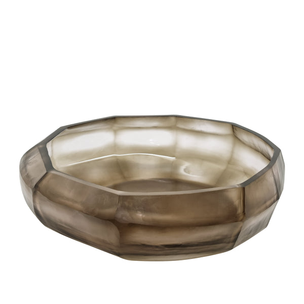 Sebastion Glass Bowl 39x11.5cm Smoke