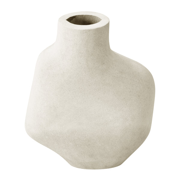 Shay Irregular Vase 23x7.5x23cm Cream