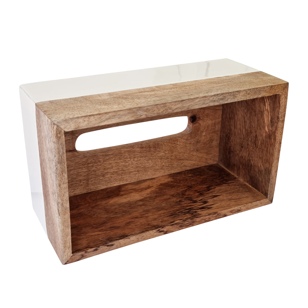 Shirley Tissue Box Cover Rectangle 13.5x26x12cm Natural