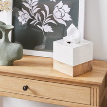 Load image into Gallery viewer, Shirley Tissue Box Cover Square 14x14x15cm Natural; ETA Early January