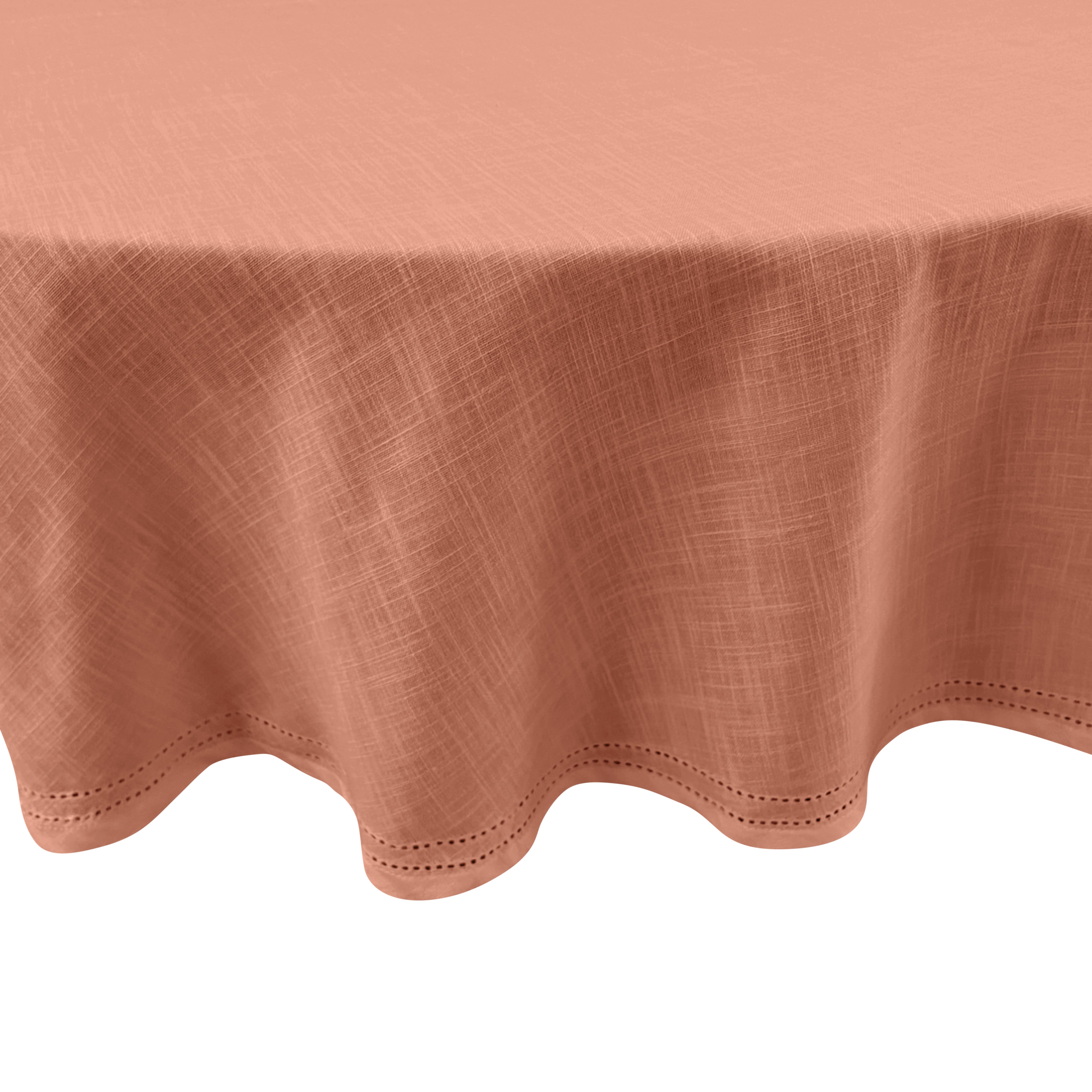 Simon Circular Tablecloth 180x180x0.2cm Terracotta