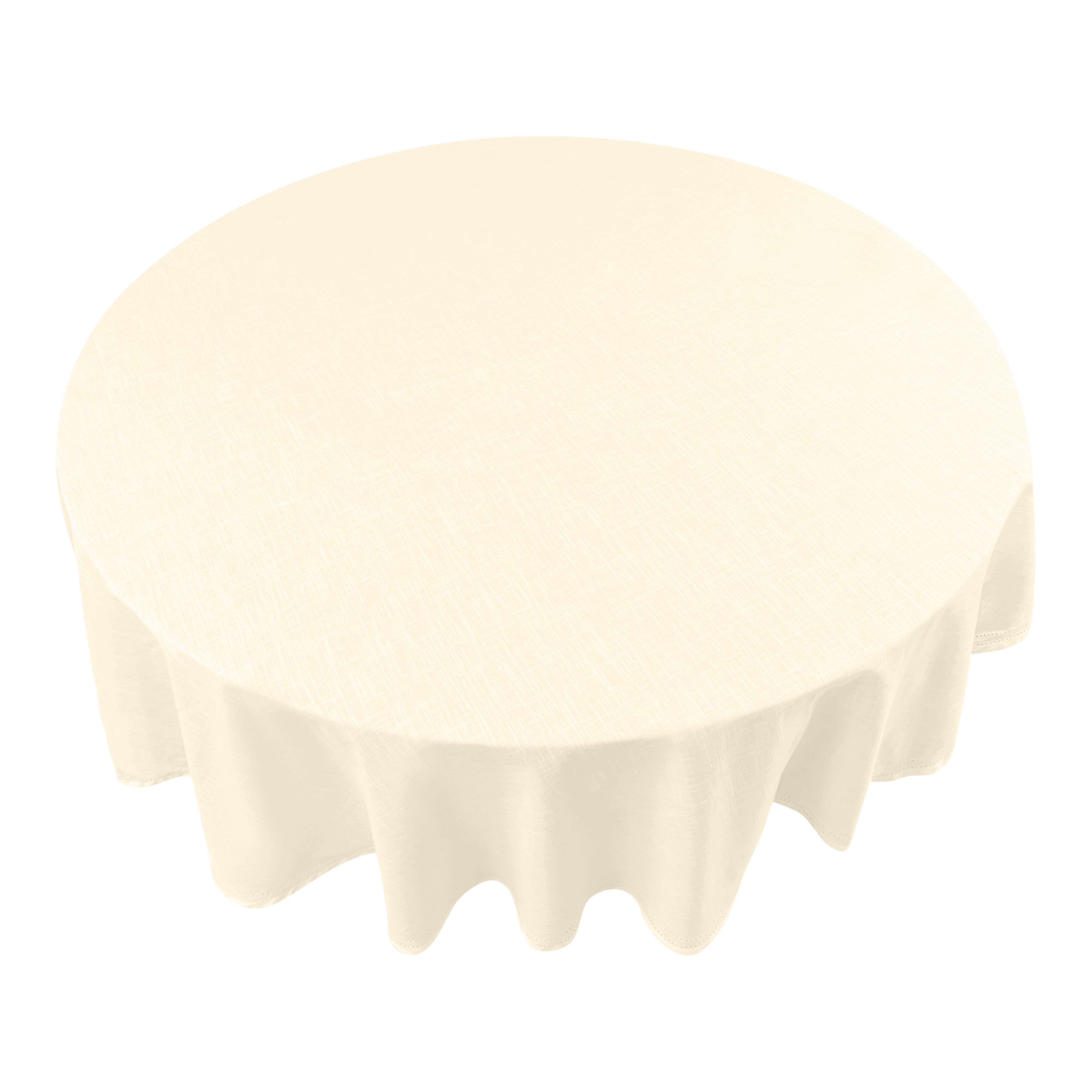 Simon Circular Tablecloth 180x180x0.2cm Cream