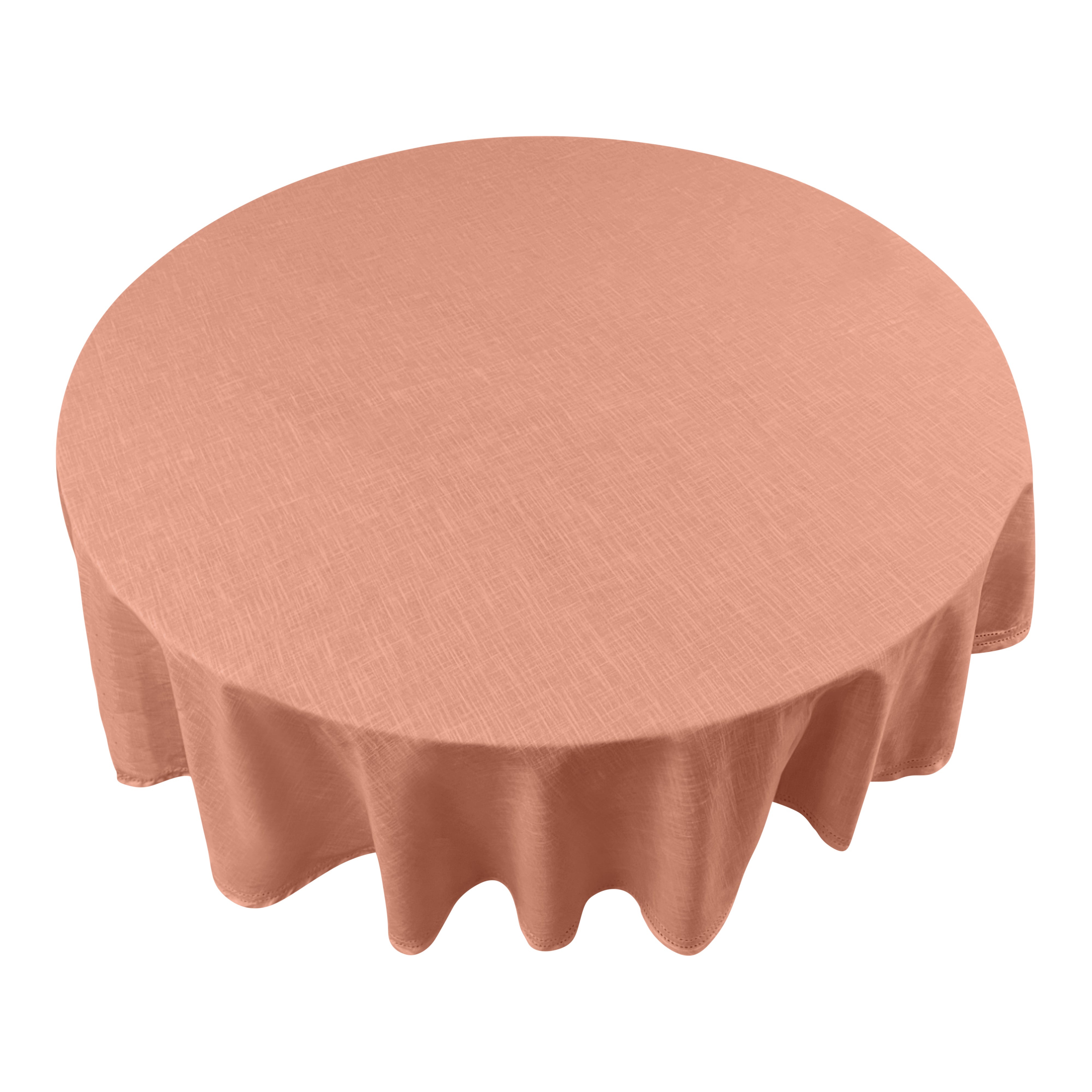 Simon Circular Tablecloth 180x180x0.2cm Terracotta