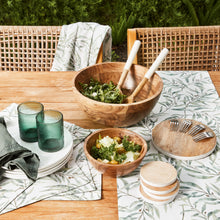 Load image into Gallery viewer, Stella Salad Servers 30x7x2cm White & Natural