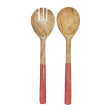 Load image into Gallery viewer, Stella Salad Servers 30x7cm Bubblegum & Natural