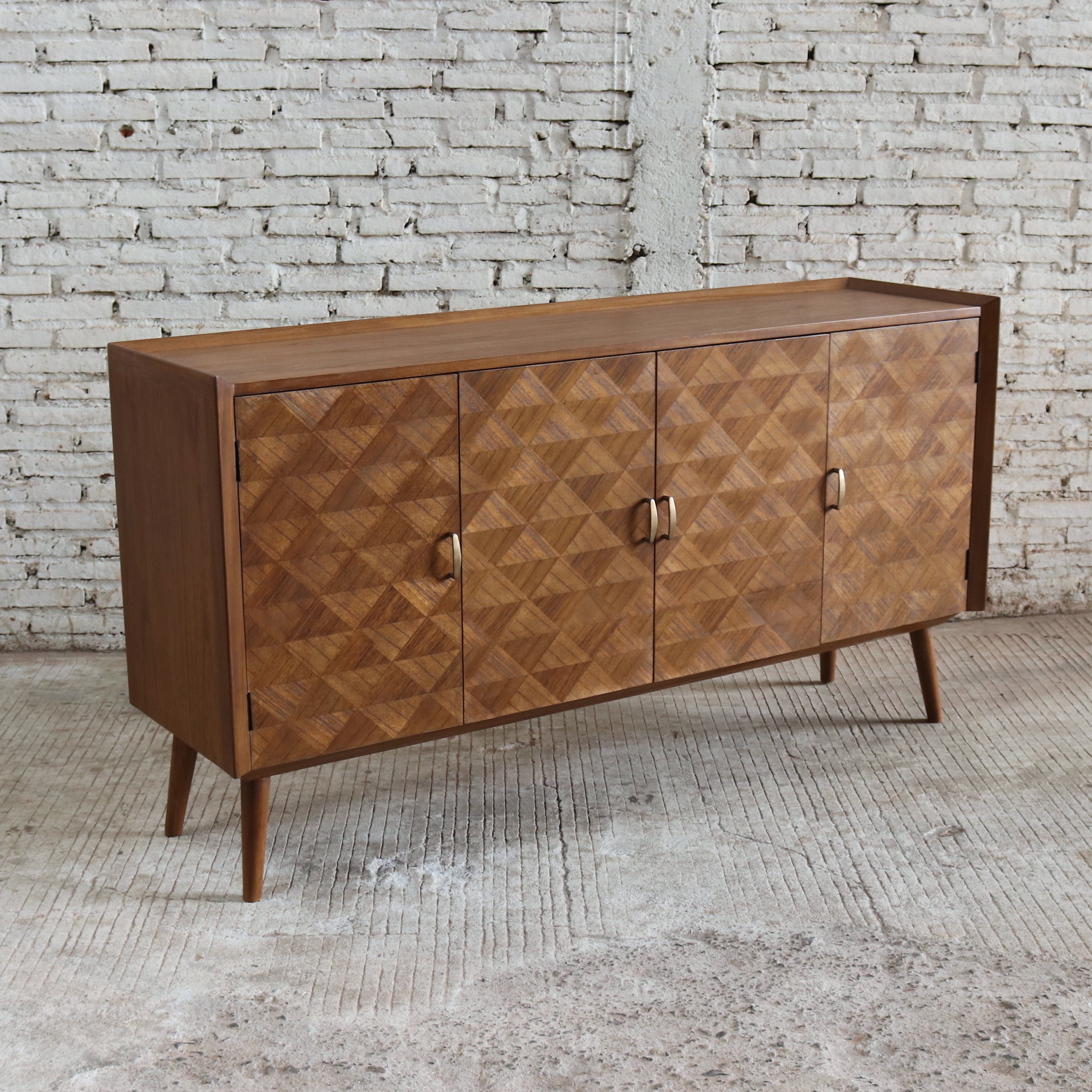 Tasmin 4 Door Buffet Sideboard 170x45x90cm Natural