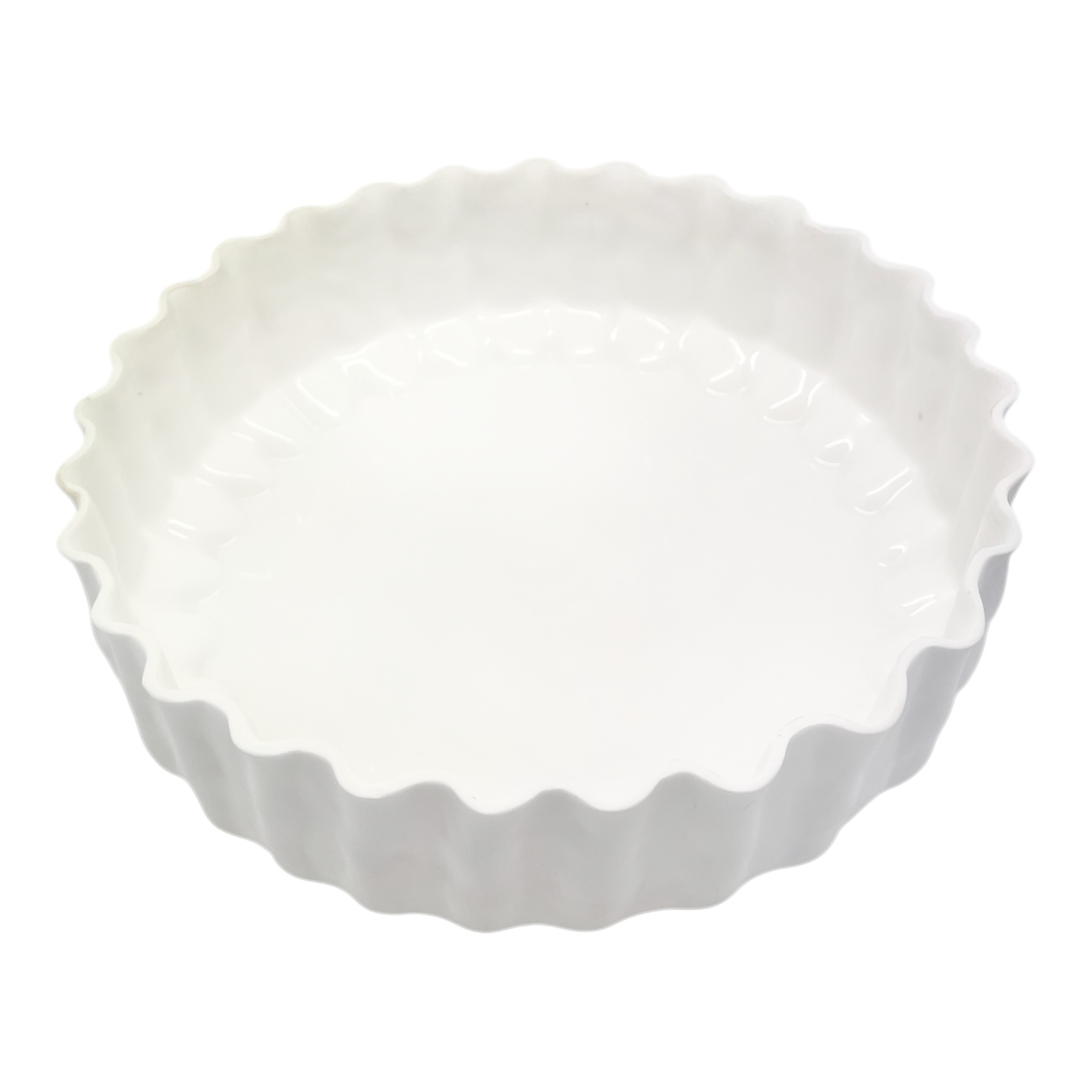 Tidal Glass Bowl Large 30x30x8.5cm Cream