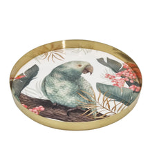 Load image into Gallery viewer, Tropical Round Serving Tray Medium 25x2.5cm Gold
