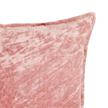 Load image into Gallery viewer, Veronica Cotton Velvet Cushion 50x50cm Blush