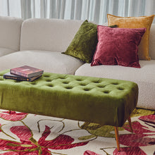 Load image into Gallery viewer, Veronica Cotton Velvet Cushion 50x50cm Grape