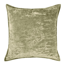 Load image into Gallery viewer, Veronica Cotton Velvet Cushion 50x50cm Green Mist
