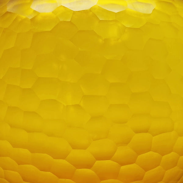 Victoria Round Glass Vase 34x29.5cm Amber