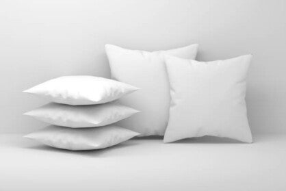 Feather Cushion 55x55cm White