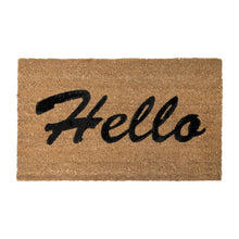 Load image into Gallery viewer, PVC Backed Coir Printed Mat 45x75cm Hello
