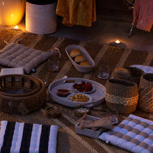 Load image into Gallery viewer, Willow Coaster Set of 4 10x10cm Natural & Brown