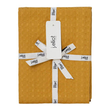 Load image into Gallery viewer, Waffle 2 Pack Tea Towels 50x70cm Mustard