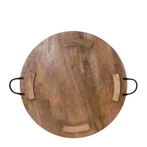 Bailey Round Tray With Handles 70cm Natural