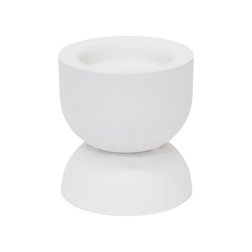 Amira Candle Holder Small 10x10x11cm White