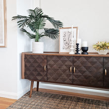 Load image into Gallery viewer, Ansel 4 Door Sideboard 170x40x77cm Black & Natural