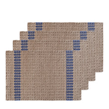 Load image into Gallery viewer, Conner Jute Placemat 4 pack 33x48cm Navy
