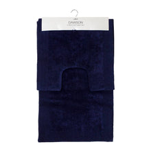 Load image into Gallery viewer, Dawson 2 Piece Bathmat Set 50x50cm & 50x80cm Navy