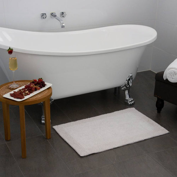 Dawson 2 Piece Bathmat Set 50x50cm & 50x80cm White
