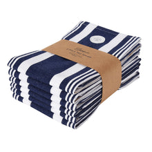 Load image into Gallery viewer, Eleanor 6 pack Tea Towel 50x70cm Navy