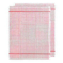 Load image into Gallery viewer, Elly 2 Pack Tea Towels 45x65cm Red