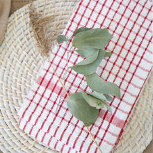 Load image into Gallery viewer, Elly 2 Pack Tea Towels 45x65cm Red