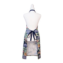 Load image into Gallery viewer, Hydrangea Apron 83x68cm Navy
