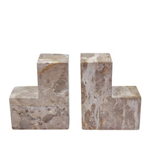 Load image into Gallery viewer, Isabella Set of 2 Book Ends Rectangle 12x15x6cm Marble
