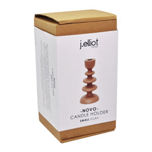 Load image into Gallery viewer, Novo Candle Holder Small 8.5x8.5x17.5cm Clay