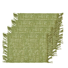 Load image into Gallery viewer, Rowan Jute Placemat 4 pack 33x48cm Bayleaf