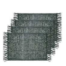 Load image into Gallery viewer, Rowan Jute Placemat 4 pack 33x48cm Evergreen