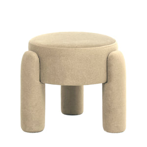 Eden Velvet Stool 48x48x40cm Ivory Champagne; ETA Early September