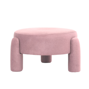 Cresent Velvet Stool 65x65x35cm Rich Blush; ETA Early September